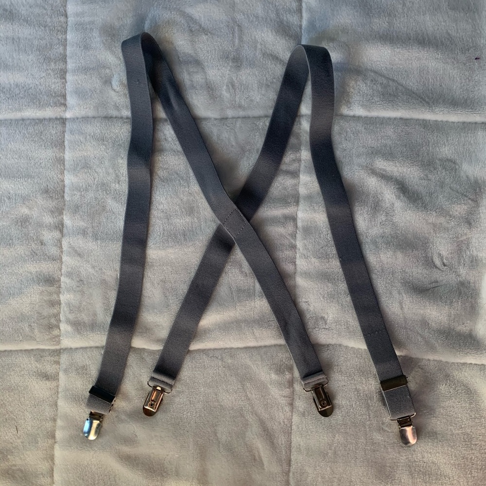 Boy’s Gray Suspenders